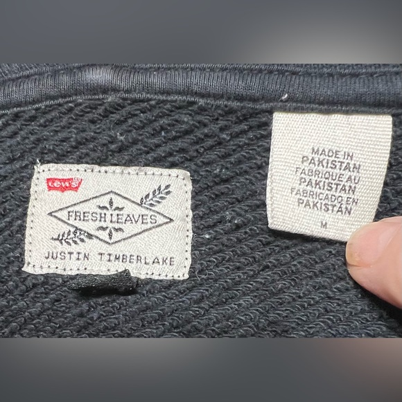 Levi’s Justin Timberlake Hoodie Fresh Leaves Collaboration Mens M Black & Red - Picture 14 of 17
